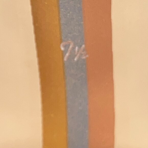 Sam Edelman gold Metallic Block Heel Sandals shoes women’s 7.5 event party - Picture 9 of 11